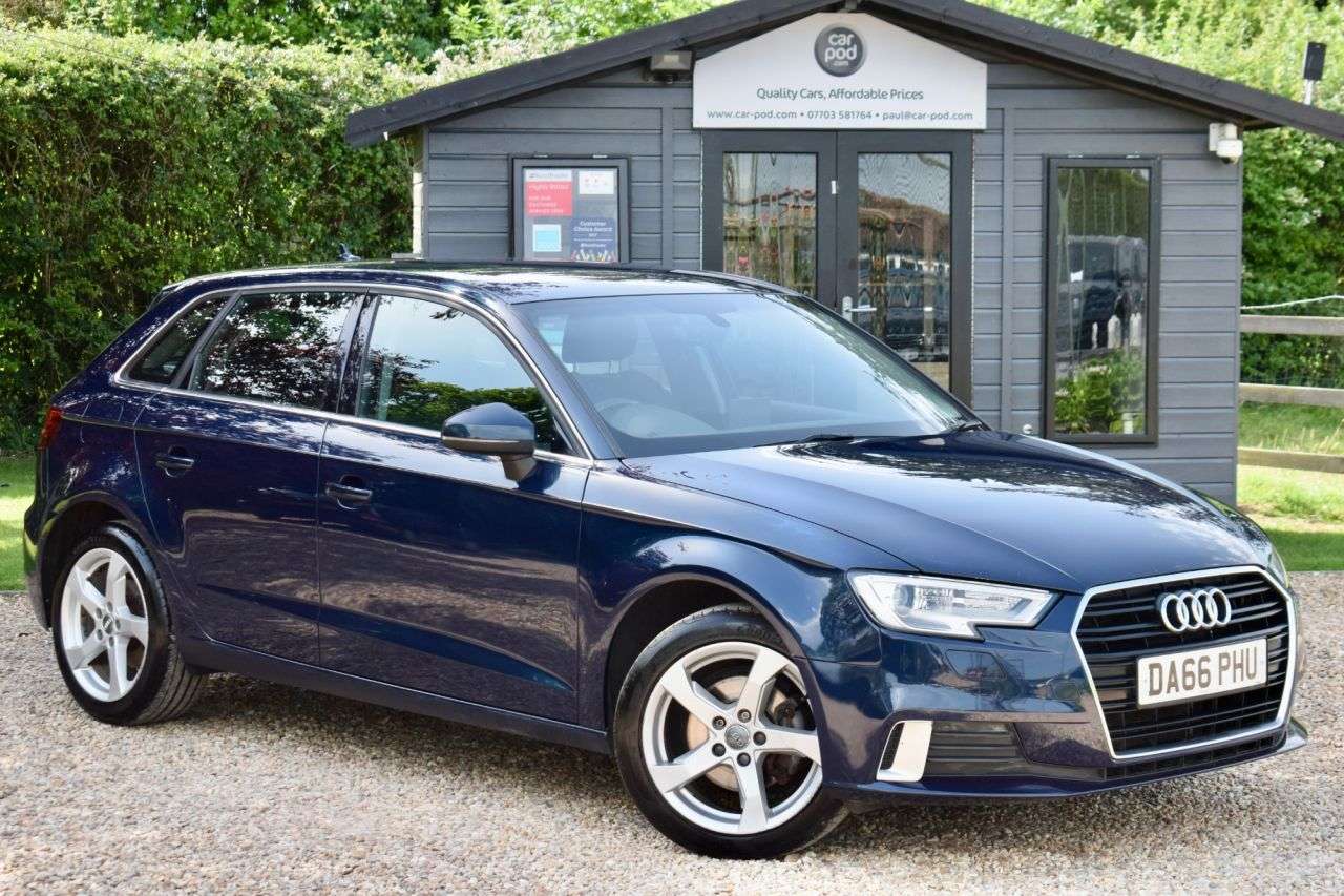 A 2016 AUDI A3 1.4 TFSI CoD Sport Sportback 5dr Petrol S Tronic Euro 6 (s/s) (150 ps) £35 A 2016 AUDI A3 1.4 TFSI CoD Sport Sportback 5dr Petrol S Tronic Euro 6 (s/s) (150 ps) £35