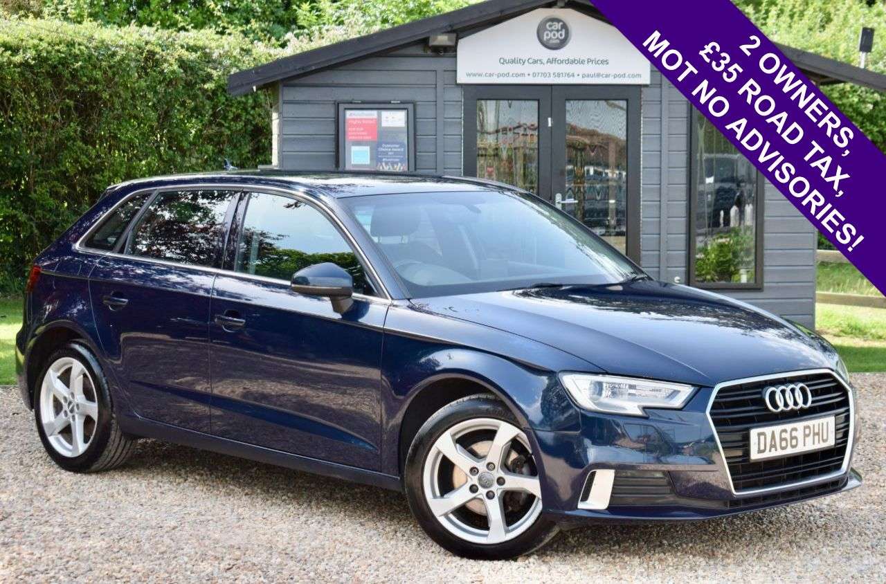 A 2016 AUDI A3 1.4 TFSI CoD Sport Sportback 5dr Petrol S Tronic Euro 6 (s/s) (150 ps) £35 A 2016 AUDI A3 1.4 TFSI CoD Sport Sportback 5dr Petrol S Tronic Euro 6 (s/s) (150 ps) £35