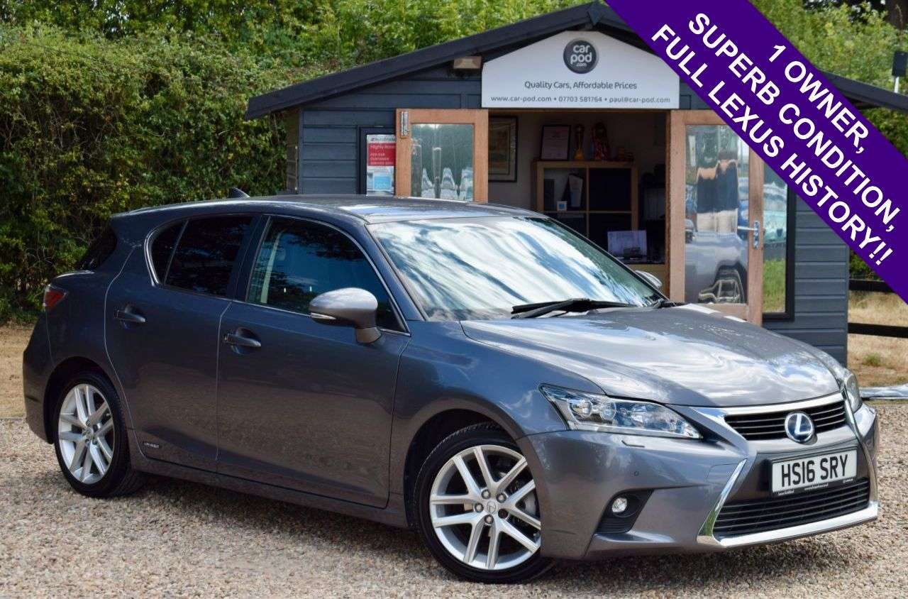 A 2016 LEXUS CT 1.8 200h Premier Hatchback 5dr Petrol Hybrid CVT Euro 6 (s/s) (136 ps) FULL A 2016 LEXUS CT 1.8 200h Premier Hatchback 5dr Petrol Hybrid CVT Euro 6 (s/s) (136 ps) FULL