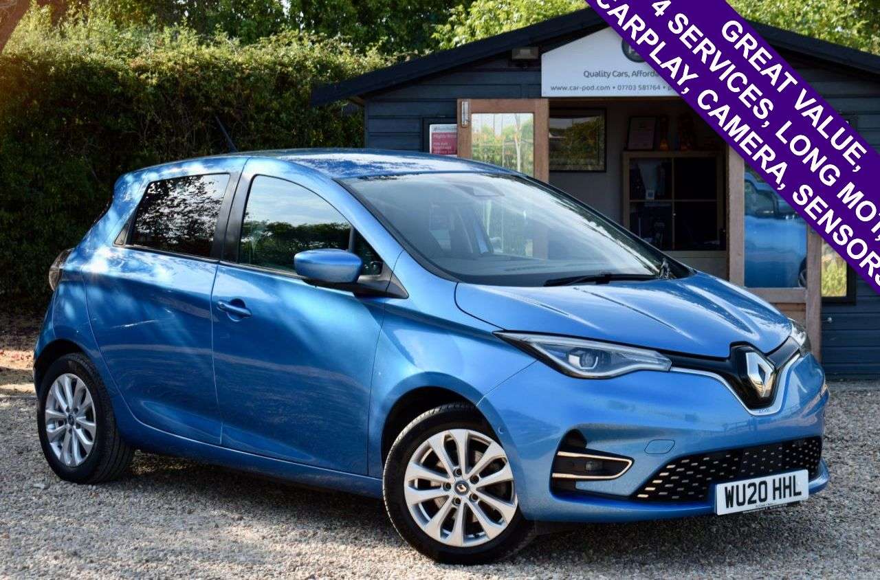 A 2020 RENAULT ZOE R135 52kWh GT Line Hatchback 5dr Electric Auto (i, Rapid Charge) (134 bhp) A 2020 RENAULT ZOE R135 52kWh GT Line Hatchback 5dr Electric Auto (i, Rapid Charge) (134 bhp)