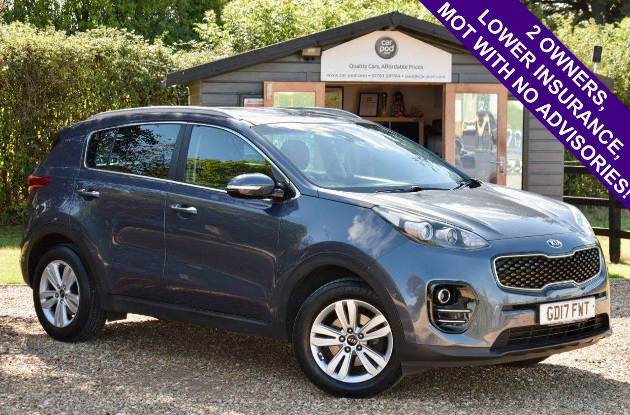 A 2017 KIA SPORTAGE 1.6 GDi 2 SUV 5dr Petrol Manual Euro 6 (s/s) (130 bhp) LOWER INSURANCE GROU A 2017 KIA SPORTAGE 1.6 GDi 2 SUV 5dr Petrol Manual Euro 6 (s/s) (130 bhp) LOWER INSURANCE GROU