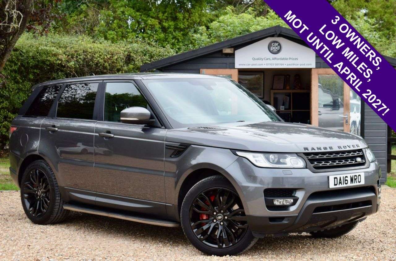 A 2016 LAND ROVER RANGE ROVER SPORT 3.0 SD V6 HSE SUV 5dr Diesel Auto 4WD Euro 6 (s/s) (306 ps) LOW MILES + MOT A 2016 LAND ROVER RANGE ROVER SPORT 3.0 SD V6 HSE SUV 5dr Diesel Auto 4WD Euro 6 (s/s) (306 ps) LOW MILES + MOT