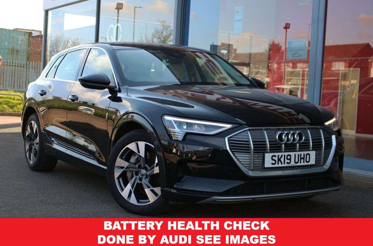 A 2019 AUDI E-TRON 55 SUV 5dr Electric Auto quattro 95kWh (408 ps) HTD/LTHR, LEDS, 20" ALLOYS, A 2019 AUDI E-TRON 55 SUV 5dr Electric Auto quattro 95kWh (408 ps) HTD/LTHR, LEDS, 20" ALLOYS,