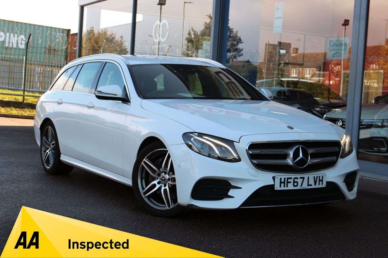 A 2017 MERCEDES-BENZ E-CLASS 2.0 E220d AMG Line Estate 5dr Diesel G-Tronic+ Euro 6 (s/s) (194 ps) 19" AL A 2017 MERCEDES-BENZ E-CLASS 2.0 E220d AMG Line Estate 5dr Diesel G-Tronic+ Euro 6 (s/s) (194 ps) 19" AL