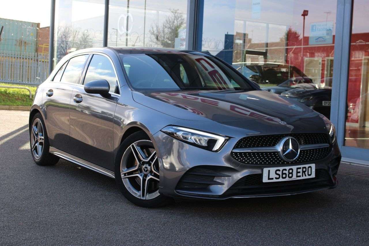 A 2018 MERCEDES-BENZ A-CLASS 2.0 A250 AMG Line Hatchback 5dr Petrol 7G-DCT Euro 6 (s/s) (224 ps) 18" AMG A 2018 MERCEDES-BENZ A-CLASS 2.0 A250 AMG Line Hatchback 5dr Petrol 7G-DCT Euro 6 (s/s) (224 ps) 18" AMG