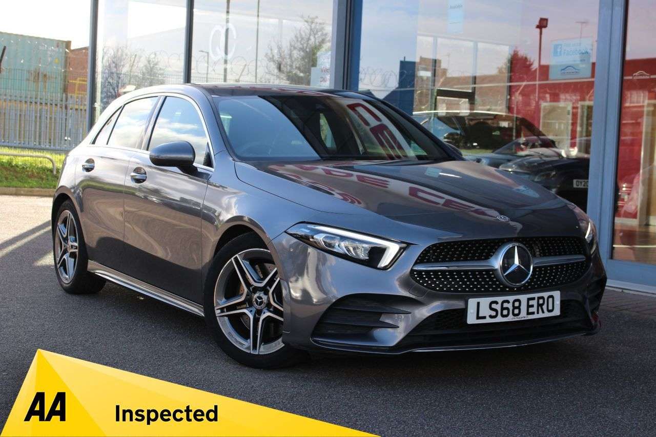 A 2018 MERCEDES-BENZ A-CLASS 2.0 A250 AMG Line Hatchback 5dr Petrol 7G-DCT Euro 6 (s/s) (224 ps) 18" AMG A 2018 MERCEDES-BENZ A-CLASS 2.0 A250 AMG Line Hatchback 5dr Petrol 7G-DCT Euro 6 (s/s) (224 ps) 18" AMG