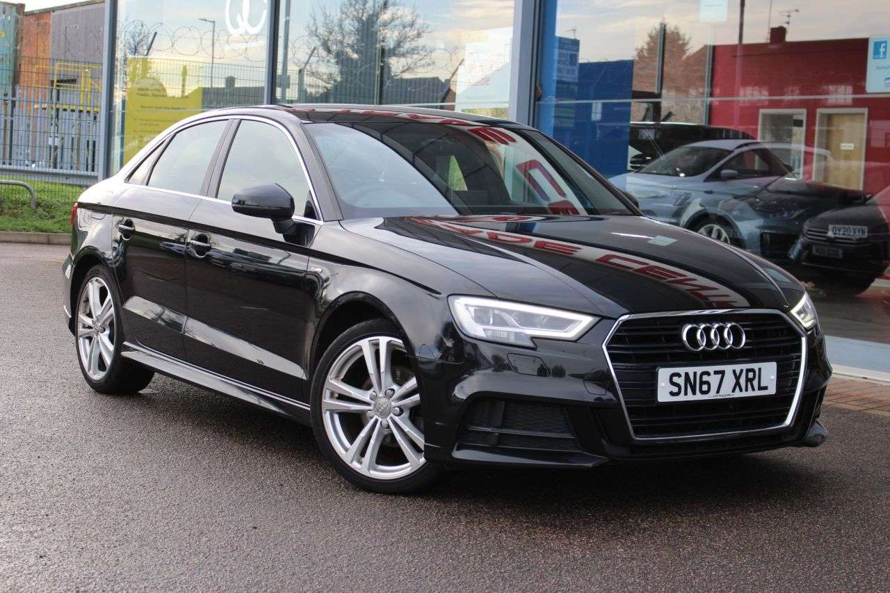 A 2017 AUDI A3 1.5 TFSI CoD S line Saloon 4dr Petrol Manual Euro 6 (s/s) (150 ps) 18" ALLO A 2017 AUDI A3 1.5 TFSI CoD S line Saloon 4dr Petrol Manual Euro 6 (s/s) (150 ps) 18" ALLO