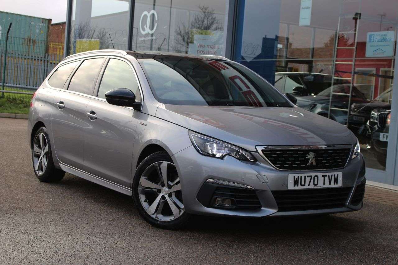 A 2020 PEUGEOT 308 SW 1.5 BlueHDi GT Line Estate 5dr Diesel Manual Euro 6 (s/s) (130 ps) DAB, CRU A 2020 PEUGEOT 308 SW 1.5 BlueHDi GT Line Estate 5dr Diesel Manual Euro 6 (s/s) (130 ps) DAB, CRU