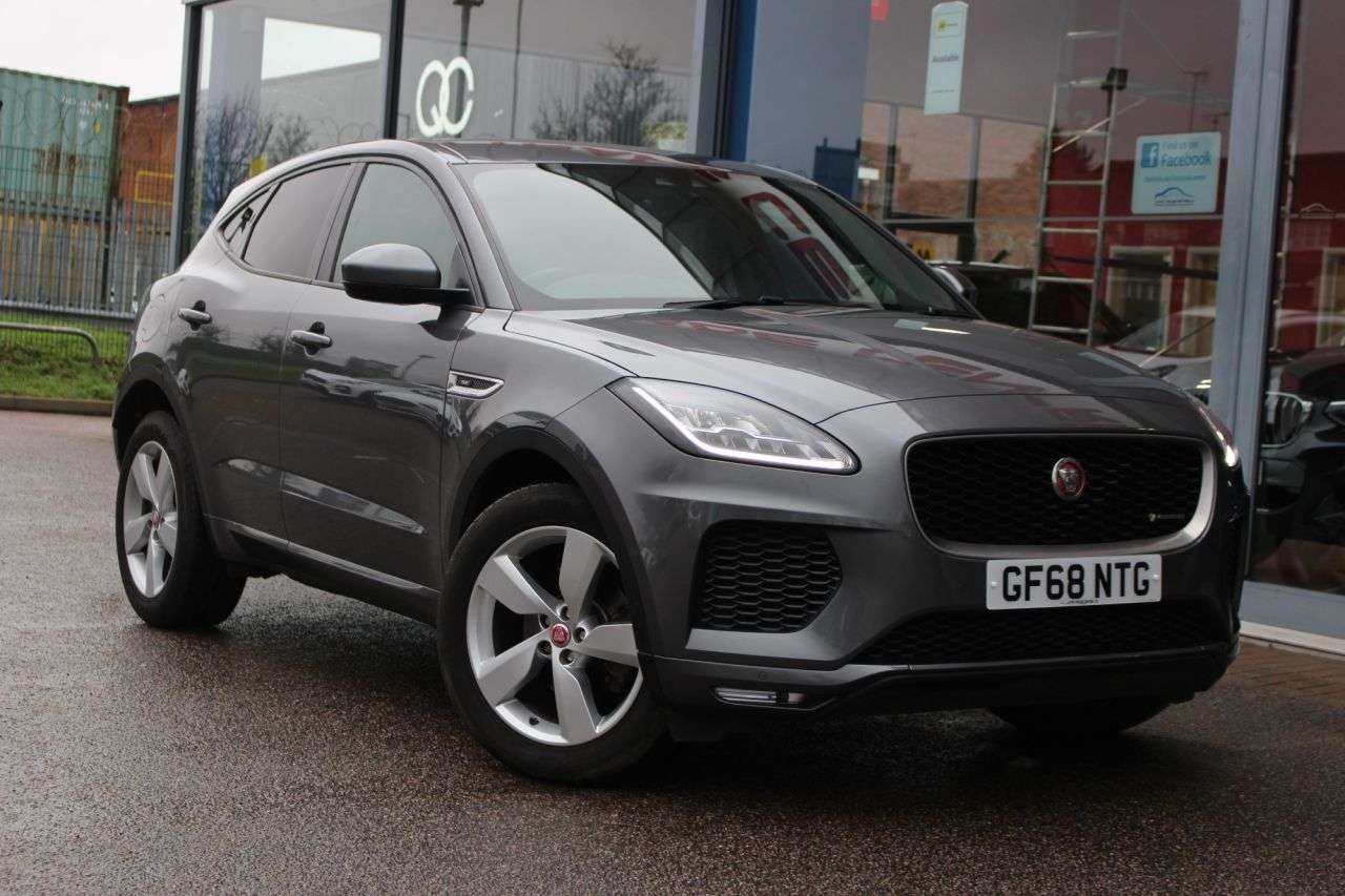 A 2018 JAGUAR E-PACE 2.0 D180 R-Dynamic SE SUV 5dr Diesel Auto AWD Euro 6 (s/s) (180 ps) E/TAILG A 2018 JAGUAR E-PACE 2.0 D180 R-Dynamic SE SUV 5dr Diesel Auto AWD Euro 6 (s/s) (180 ps) E/TAILG