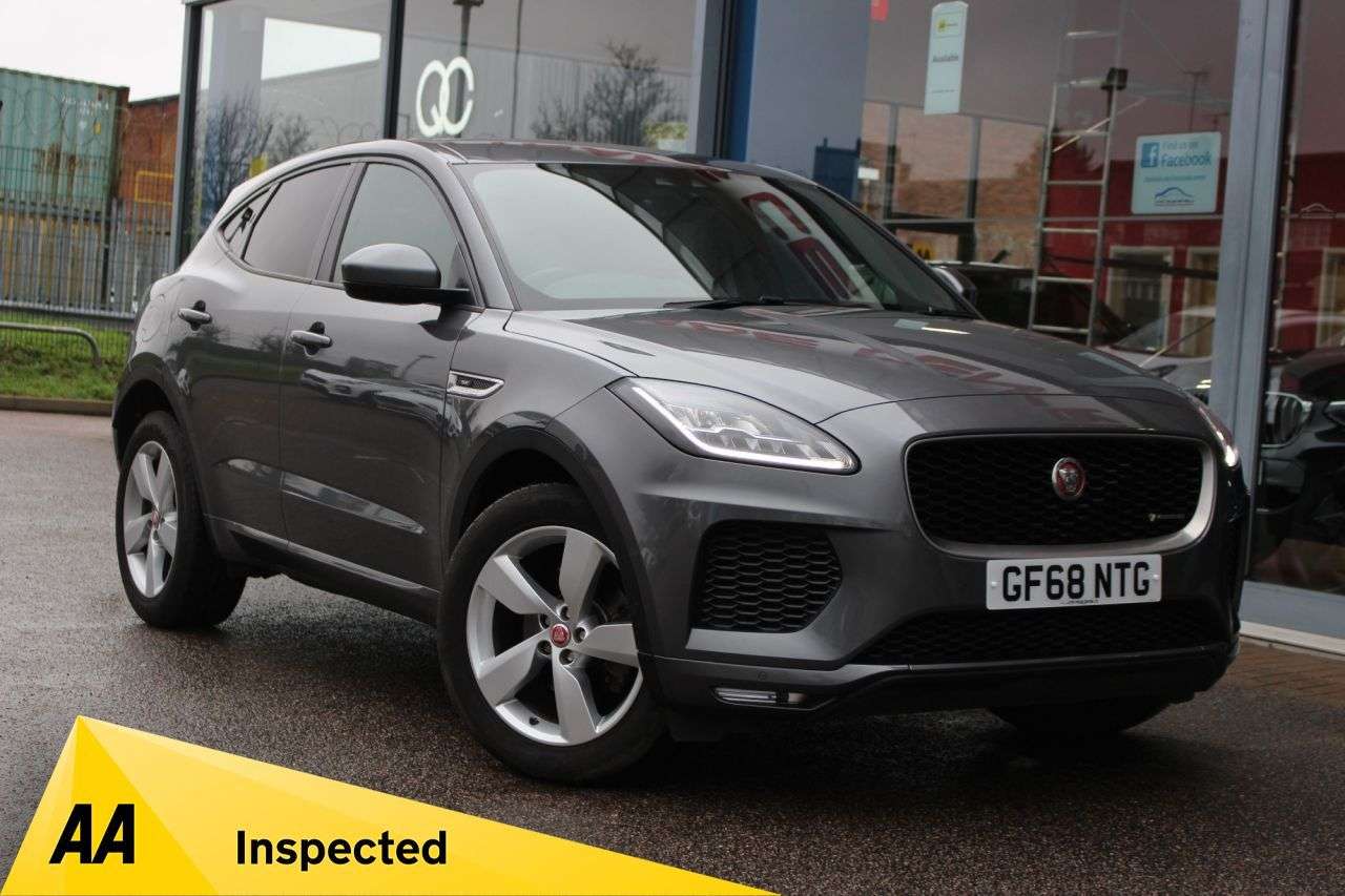 A 2018 JAGUAR E-PACE 2.0 D180 R-Dynamic SE SUV 5dr Diesel Auto AWD Euro 6 (s/s) (180 ps) E/TAILG A 2018 JAGUAR E-PACE 2.0 D180 R-Dynamic SE SUV 5dr Diesel Auto AWD Euro 6 (s/s) (180 ps) E/TAILG