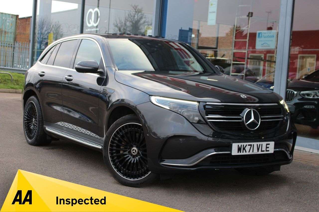 A 2021 MERCEDES-BENZ EQC EQC 400 80kWh AMG Line (Premium Plus) SUV 5dr Electric Auto 4MATIC (408 ps) A 2021 MERCEDES-BENZ EQC EQC 400 80kWh AMG Line (Premium Plus) SUV 5dr Electric Auto 4MATIC (408 ps)