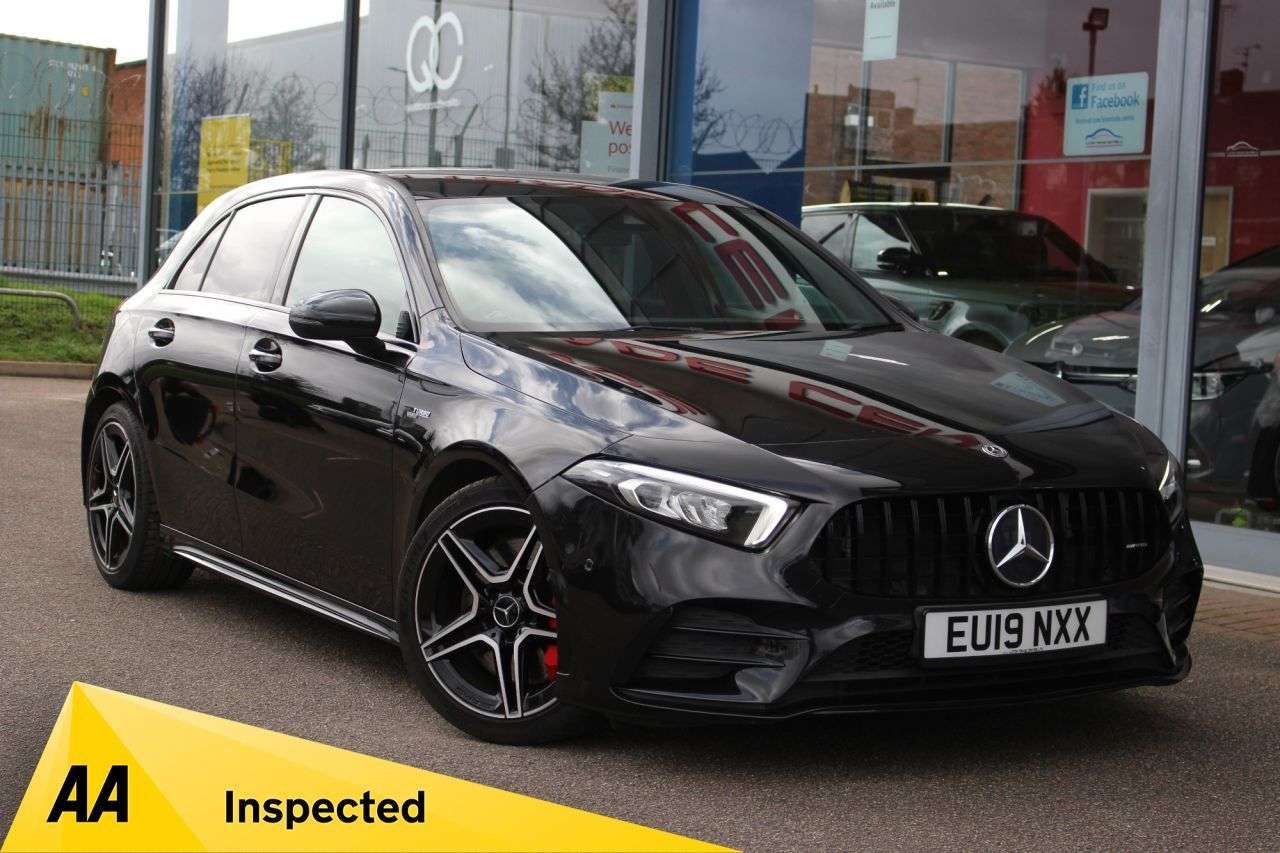 A 2019 MERCEDES-BENZ A-CLASS 2.0 A35 AMG (Premium) Hatchback 5dr Petrol SpdS DCT 4MATIC Euro 6 (s/s) (30 A 2019 MERCEDES-BENZ A-CLASS 2.0 A35 AMG (Premium) Hatchback 5dr Petrol SpdS DCT 4MATIC Euro 6 (s/s) (30