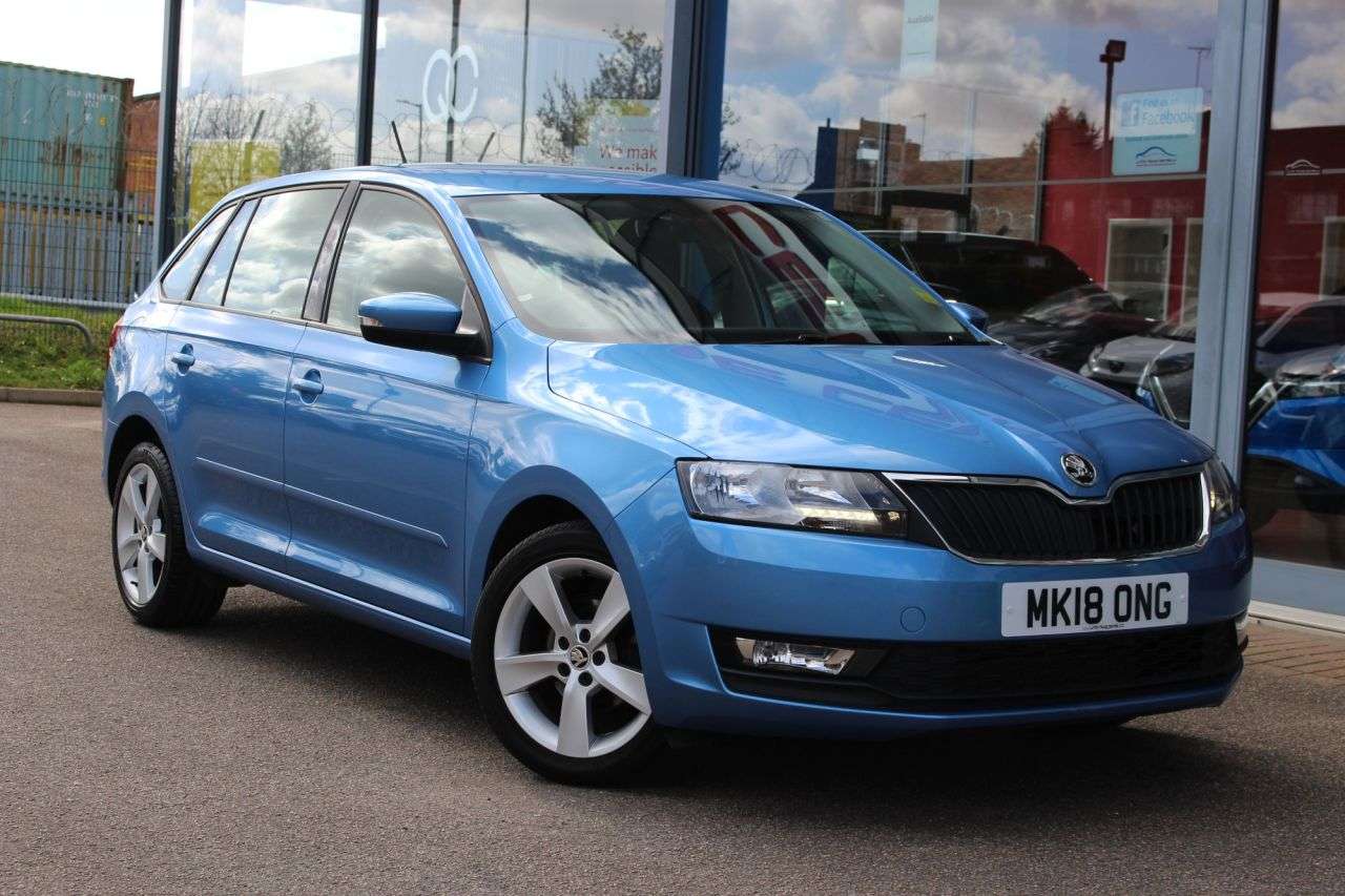 A 2018 SKODA RAPID SPACEBACK 1.0 TSI SE Tech Hatchback 5dr Petrol DSG Euro 6 (s/s) (95 ps) LOW MILES, BL A 2018 SKODA RAPID SPACEBACK 1.0 TSI SE Tech Hatchback 5dr Petrol DSG Euro 6 (s/s) (95 ps) LOW MILES, BL