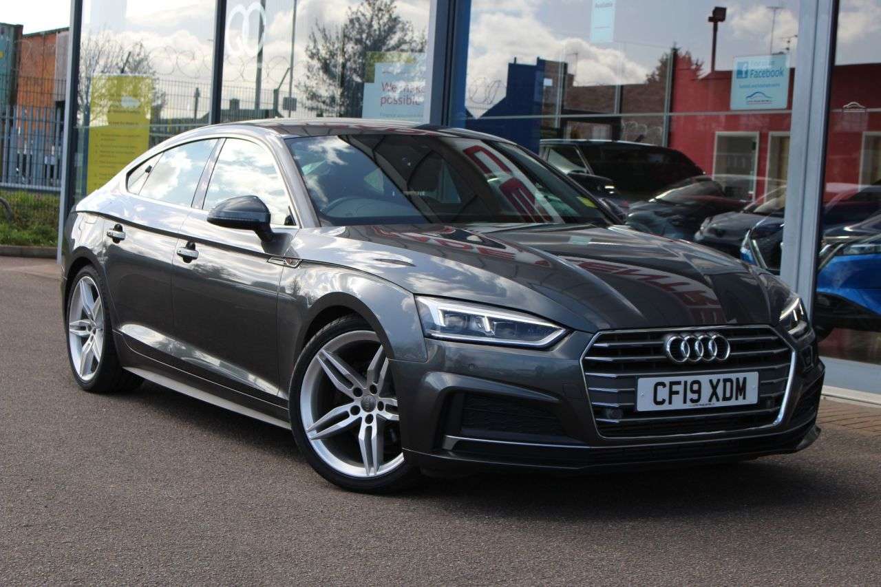A 2019 AUDI A5 2.0 TFSI 35 S line Sportback 5dr Petrol S Tronic Euro 6 (s/s) (150 ps) 19" A 2019 AUDI A5 2.0 TFSI 35 S line Sportback 5dr Petrol S Tronic Euro 6 (s/s) (150 ps) 19"
