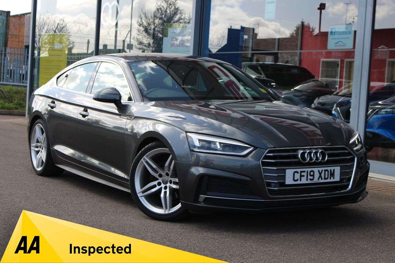A 2019 AUDI A5 2.0 TFSI 35 S line Sportback 5dr Petrol S Tronic Euro 6 (s/s) (150 ps) 19" A 2019 AUDI A5 2.0 TFSI 35 S line Sportback 5dr Petrol S Tronic Euro 6 (s/s) (150 ps) 19"