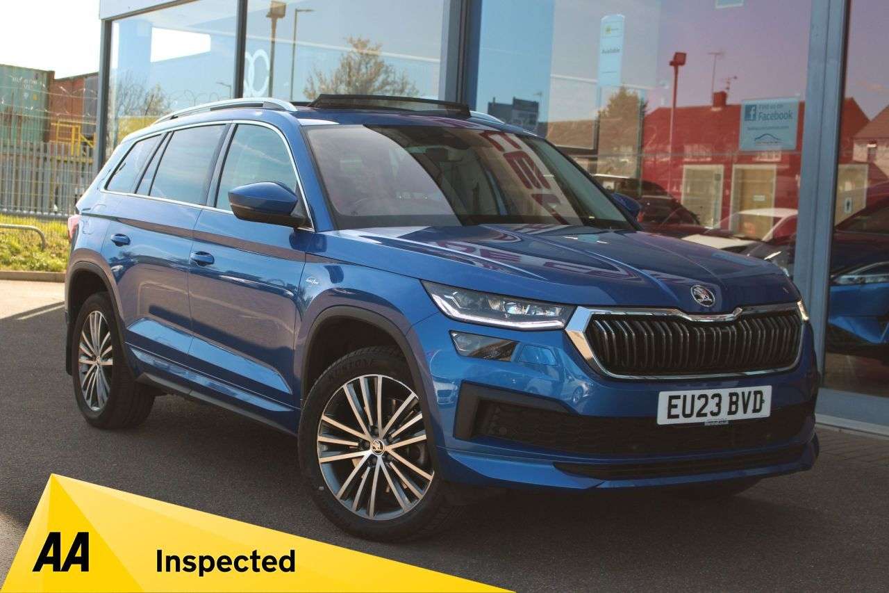 A 2023 SKODA KODIAQ 2.0 TSI Laurin & Klement SUV 5dr Petrol DSG 4WD Euro 6 (s/s) (7 Seat) (190 A 2023 SKODA KODIAQ 2.0 TSI Laurin & Klement SUV 5dr Petrol DSG 4WD Euro 6 (s/s) (7 Seat) (190