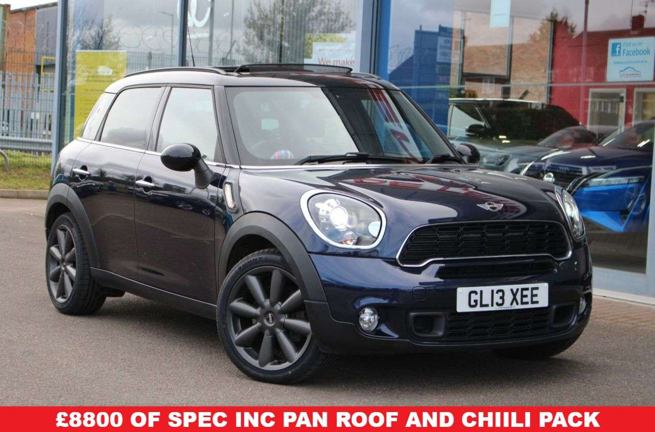 A 2013 MINI COUNTRYMAN 1.6 Cooper S SUV 5dr Petrol Manual ALL4 Euro 5 (s/s) (184 ps) NAV, PAN ROOF A 2013 MINI COUNTRYMAN 1.6 Cooper S SUV 5dr Petrol Manual ALL4 Euro 5 (s/s) (184 ps) NAV, PAN ROOF