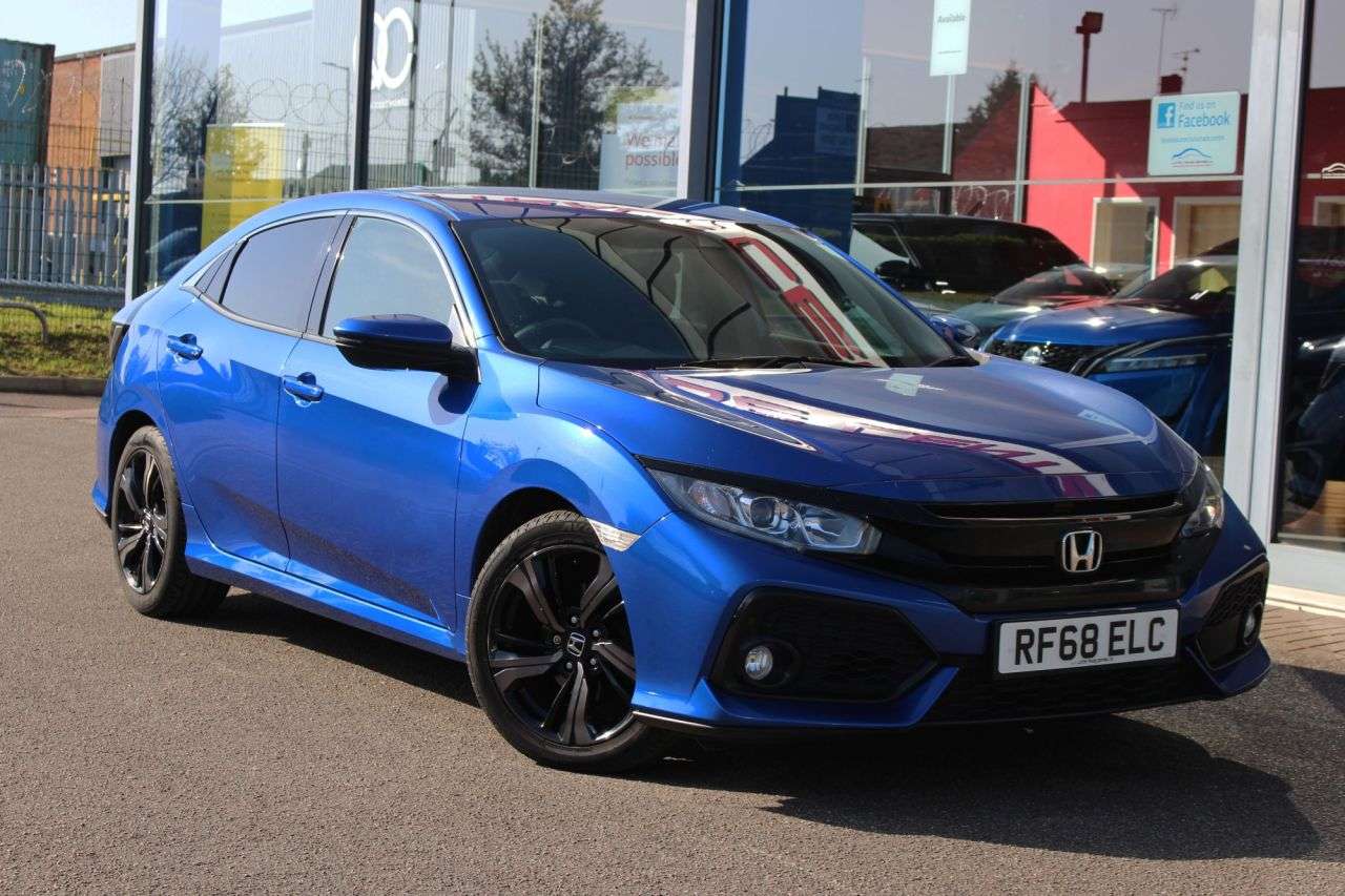 A 2018 HONDA CIVIC 1.0 VTEC Turbo SR Hatchback 5dr Petrol Manual Euro 6 (s/s) (126 ps) DAB, 18 A 2018 HONDA CIVIC 1.0 VTEC Turbo SR Hatchback 5dr Petrol Manual Euro 6 (s/s) (126 ps) DAB, 18