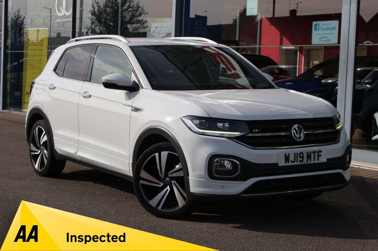 A 2019 VOLKSWAGEN T-CROSS 1.0 TSI R-Line SUV 5dr Petrol Manual Euro 6 (s/s) (115 ps) P/SENORS, 18" AL A 2019 VOLKSWAGEN T-CROSS 1.0 TSI R-Line SUV 5dr Petrol Manual Euro 6 (s/s) (115 ps) P/SENORS, 18" AL