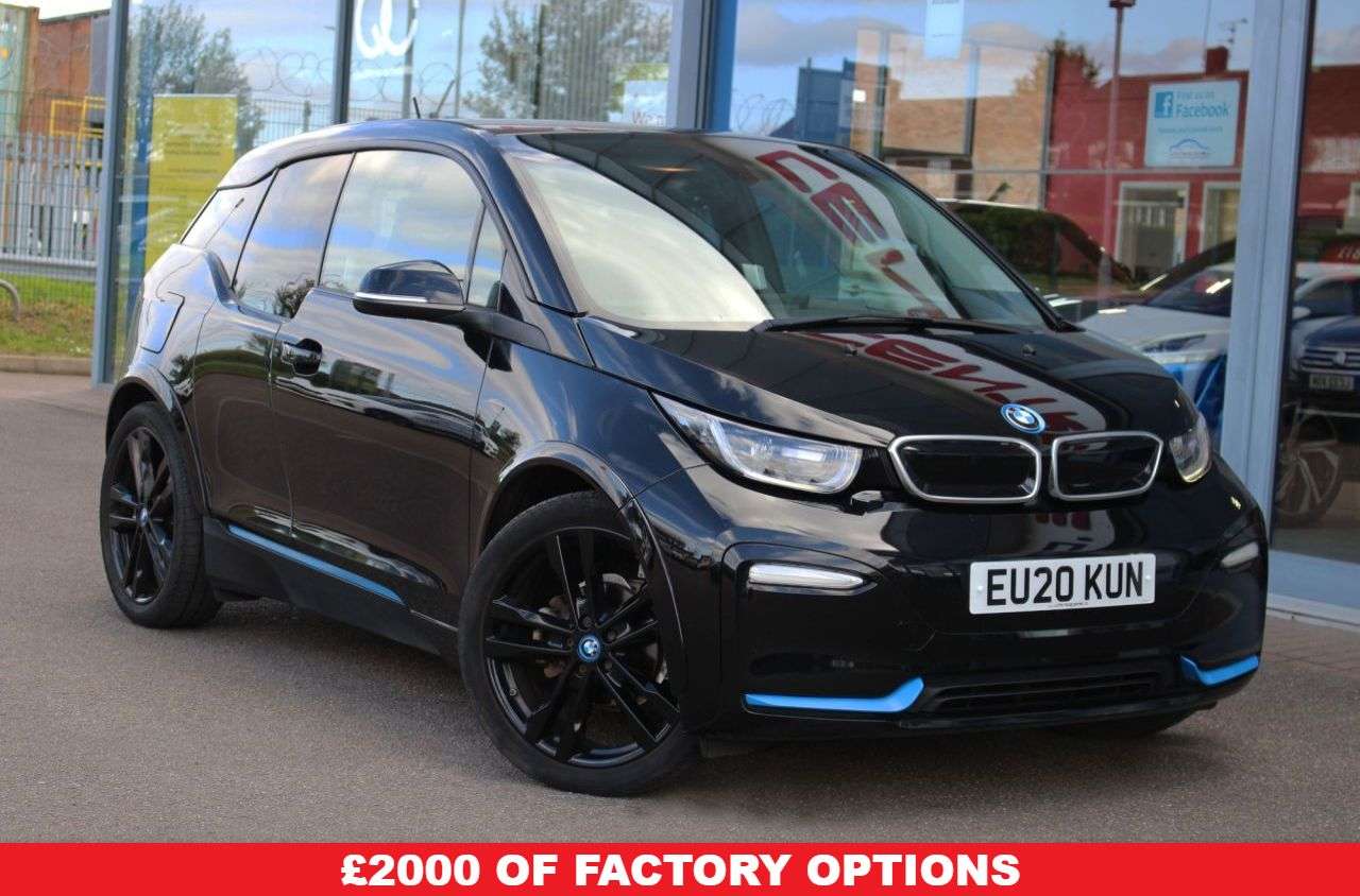A 2020 BMW I3 42.2kWh S Hatchback 5dr Electric Auto (184 ps) 20" ALLOYS, CRUISE & BLUETOO A 2020 BMW I3 42.2kWh S Hatchback 5dr Electric Auto (184 ps) 20" ALLOYS, CRUISE & BLUETOO
