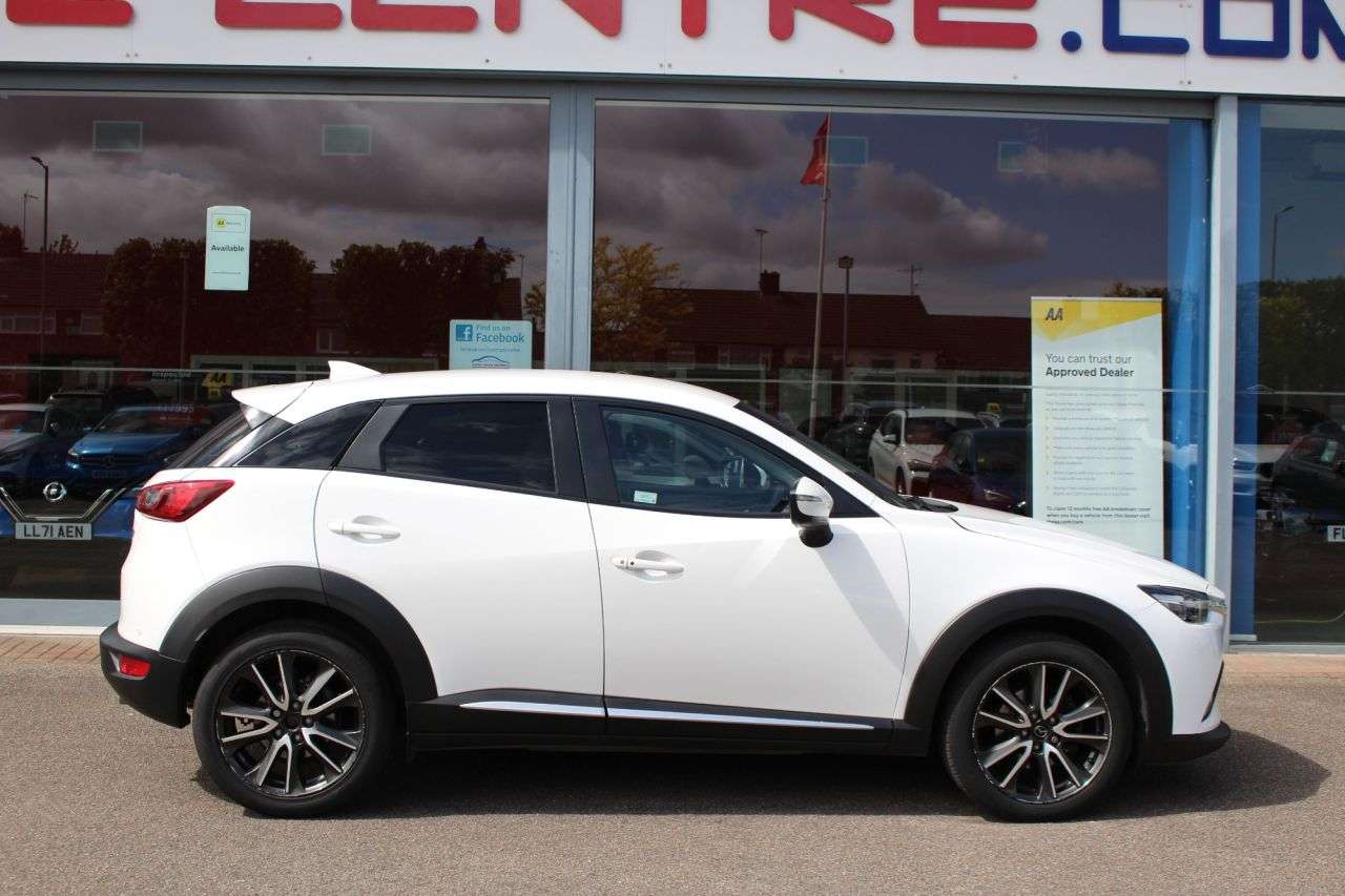 A 2015 MAZDA CX-3 1.5 SKYACTIV-D Sport Nav SUV 5dr Diesel Auto 4WD Euro 6 (s/s) (105 ps) 18" A 2015 MAZDA CX-3 1.5 SKYACTIV-D Sport Nav SUV 5dr Diesel Auto 4WD Euro 6 (s/s) (105 ps) 18"
