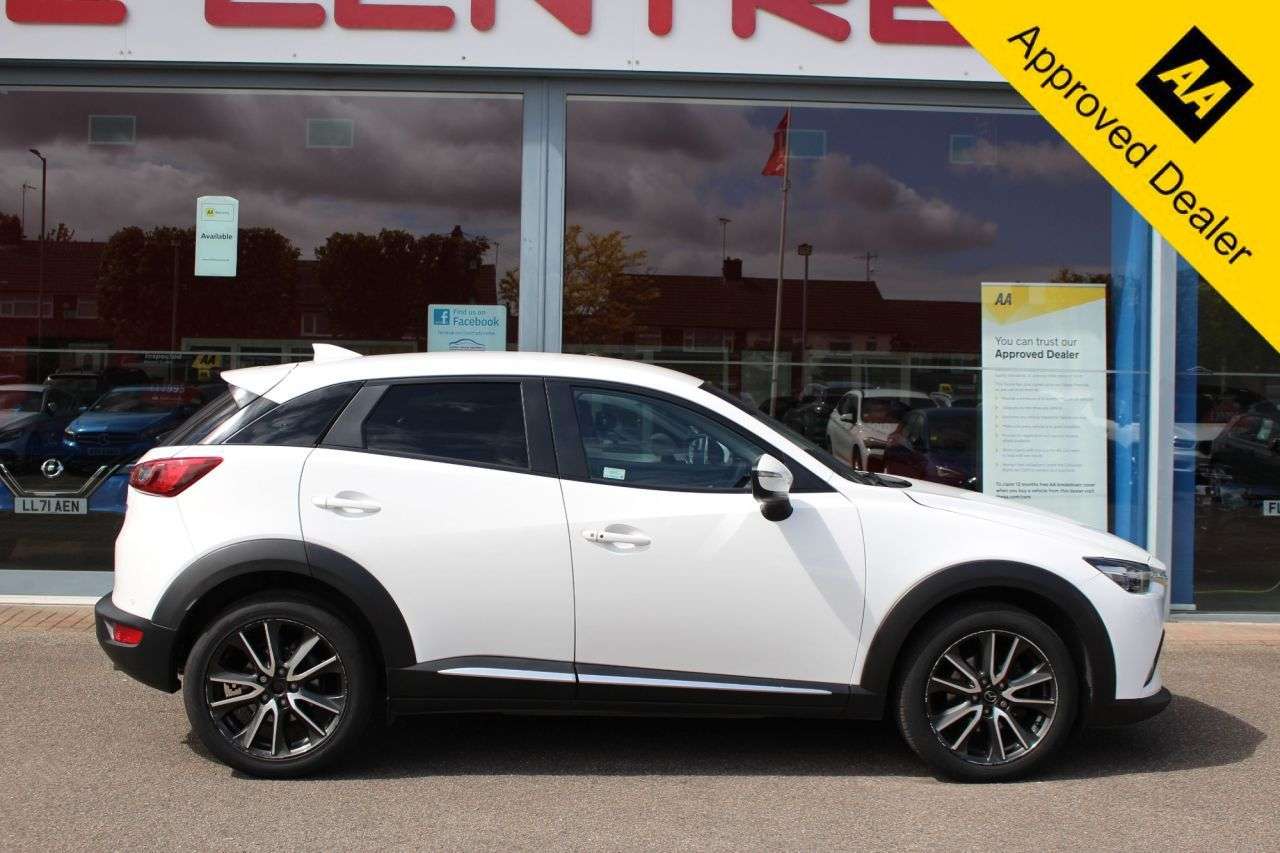 A 2015 MAZDA CX-3 1.5 SKYACTIV-D Sport Nav SUV 5dr Diesel Auto 4WD Euro 6 (s/s) (105 ps) 18" A 2015 MAZDA CX-3 1.5 SKYACTIV-D Sport Nav SUV 5dr Diesel Auto 4WD Euro 6 (s/s) (105 ps) 18"