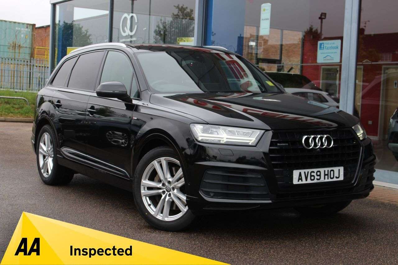 A 2019 AUDI Q7 3.0 TDI V6 50 S line SUV 5dr Diesel Tiptronic quattro Euro 6 (s/s) (286 ps) A 2019 AUDI Q7 3.0 TDI V6 50 S line SUV 5dr Diesel Tiptronic quattro Euro 6 (s/s) (286 ps)