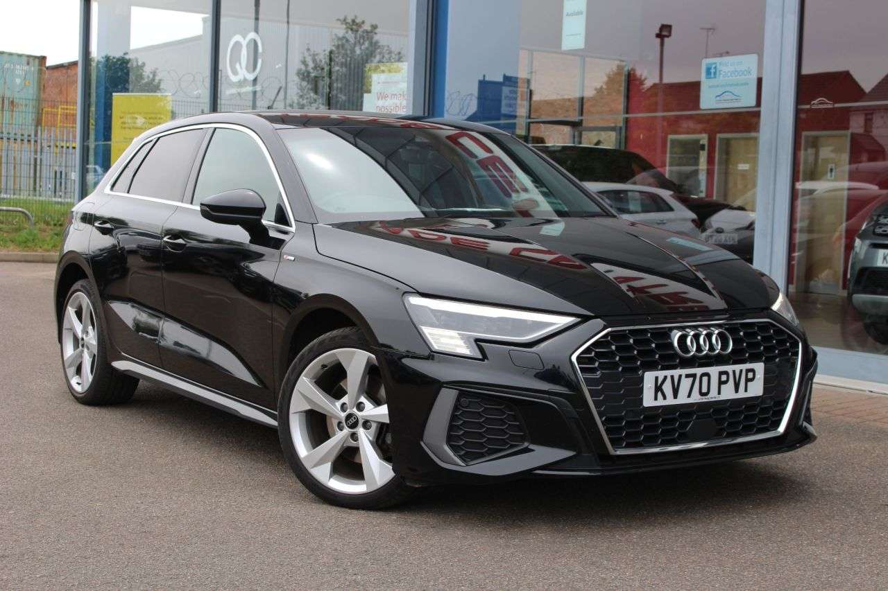 A 2020 AUDI A3 1.4 TFSIe 40 S line Sportback 5dr Petrol Plug-in Hybrid S Tronic Euro 6 (s/ A 2020 AUDI A3 1.4 TFSIe 40 S line Sportback 5dr Petrol Plug-in Hybrid S Tronic Euro 6 (s/