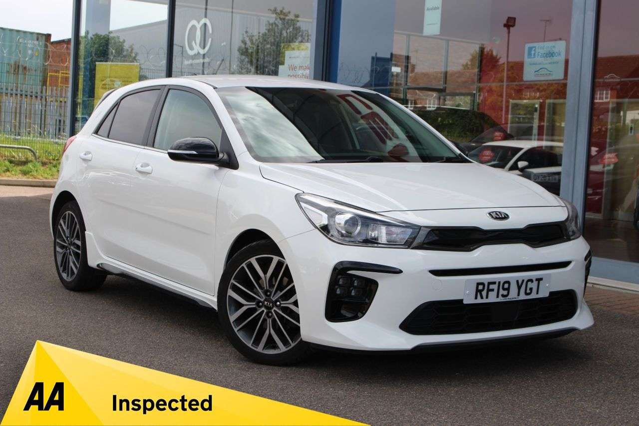 A 2019 KIA RIO 1.0 T-GDi GT-Line S Hatchback 5dr Petrol Manual Euro 6 (s/s) (118 bhp) DAB, A 2019 KIA RIO 1.0 T-GDi GT-Line S Hatchback 5dr Petrol Manual Euro 6 (s/s) (118 bhp) DAB,