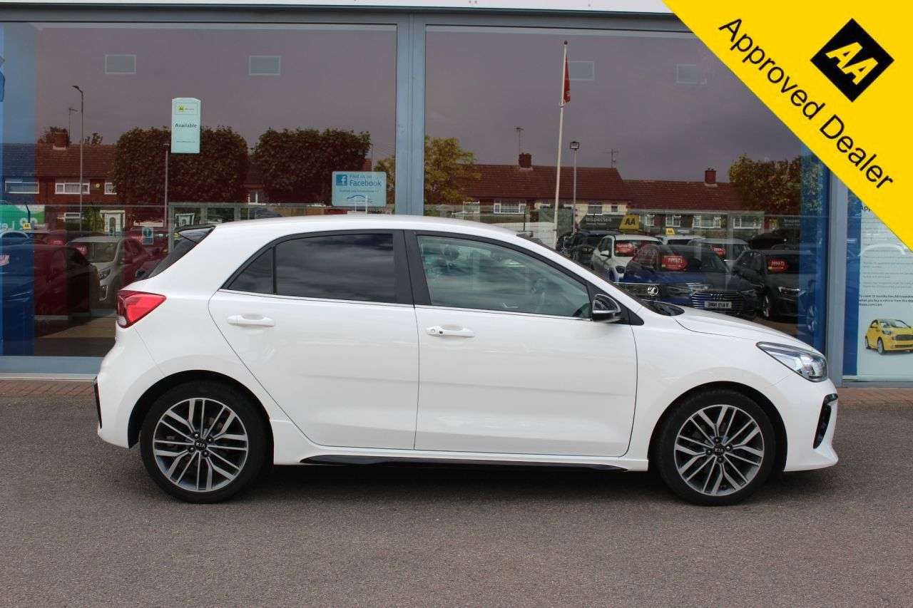 A 2019 KIA RIO 1.0 T-GDi GT-Line S Hatchback 5dr Petrol Manual Euro 6 (s/s) (118 bhp) DAB, A 2019 KIA RIO 1.0 T-GDi GT-Line S Hatchback 5dr Petrol Manual Euro 6 (s/s) (118 bhp) DAB,