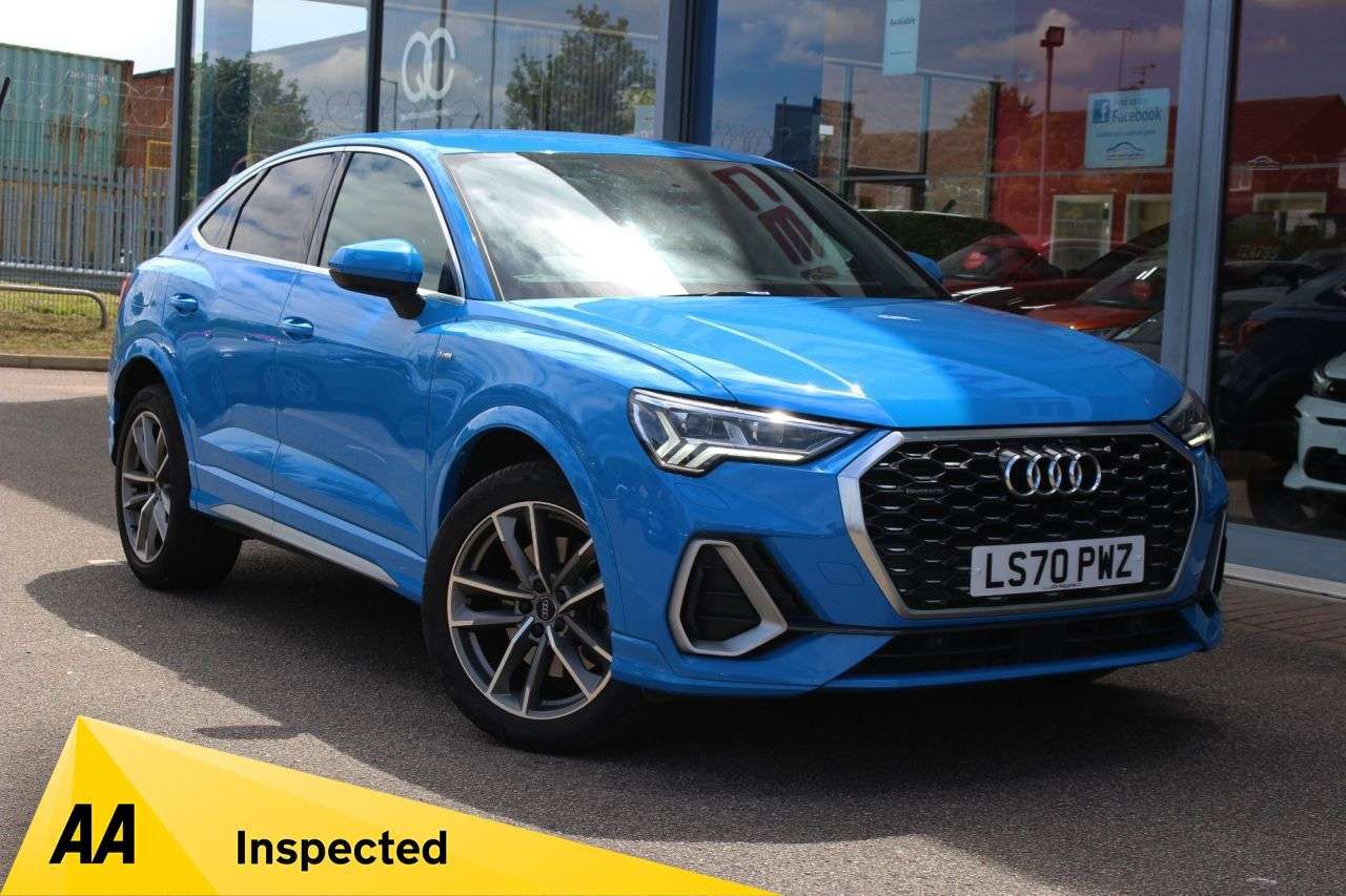A 2020 AUDI Q3 2.0 TFSI 45 S line Sportback 5dr Petrol S Tronic quattro Euro 6 (s/s) (230 A 2020 AUDI Q3 2.0 TFSI 45 S line Sportback 5dr Petrol S Tronic quattro Euro 6 (s/s) (230