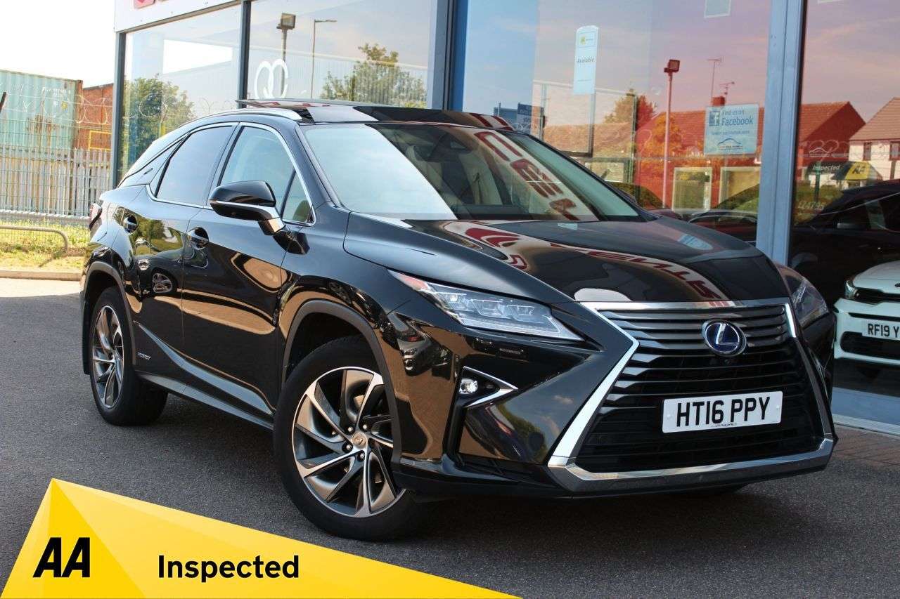 A 2016 LEXUS RX 3.5 450h V6 Premier SUV 5dr Petrol Hybrid CVT 4WD Euro 6 (s/s) (313 ps) HTD A 2016 LEXUS RX 3.5 450h V6 Premier SUV 5dr Petrol Hybrid CVT 4WD Euro 6 (s/s) (313 ps) HTD