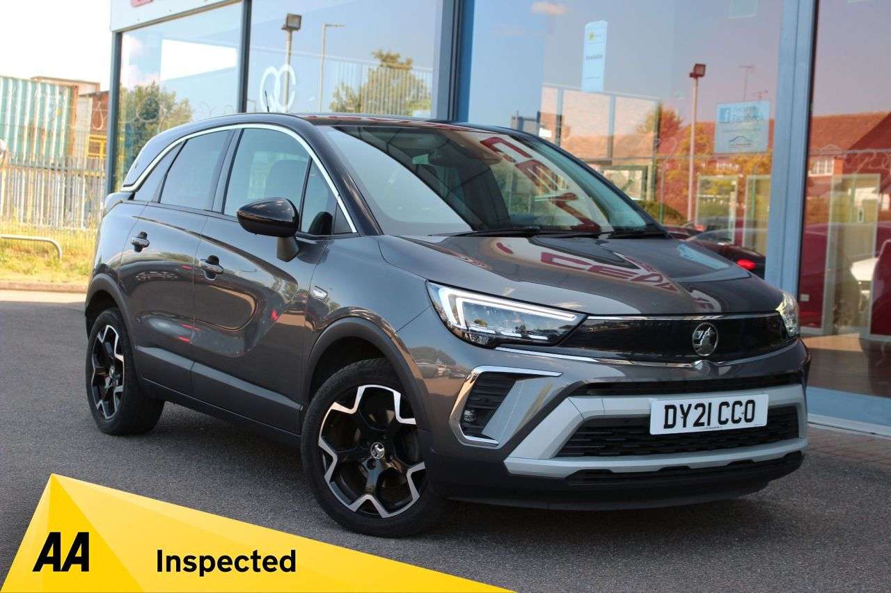 A 2021 VAUXHALL CROSSLAND 1.2 Turbo Elite Nav SUV 5dr Petrol Manual Euro 6 (s/s) (110 ps) CRUISE/LDW, A 2021 VAUXHALL CROSSLAND 1.2 Turbo Elite Nav SUV 5dr Petrol Manual Euro 6 (s/s) (110 ps) CRUISE/LDW,