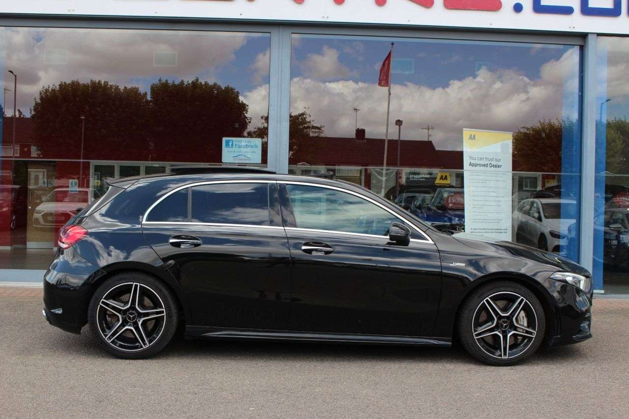 A 2019 MERCEDES-BENZ A CLASS 2.0 A35 AMG (Premium Plus) Hatchback 5dr Petrol SpdS DCT 4MATIC Euro 6 (s/s A 2019 MERCEDES-BENZ A CLASS 2.0 A35 AMG (Premium Plus) Hatchback 5dr Petrol SpdS DCT 4MATIC Euro 6 (s/s