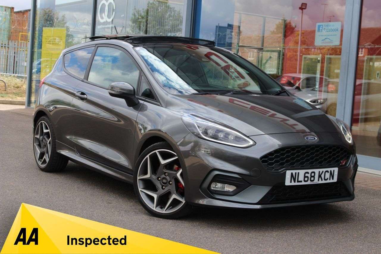 A 2018 FORD FIESTA 1.5T EcoBoost ST-3 Hatchback 3dr Petrol Manual Euro 6 (200 ps) HTD/LTHR, DA A 2018 FORD FIESTA 1.5T EcoBoost ST-3 Hatchback 3dr Petrol Manual Euro 6 (200 ps) HTD/LTHR, DA