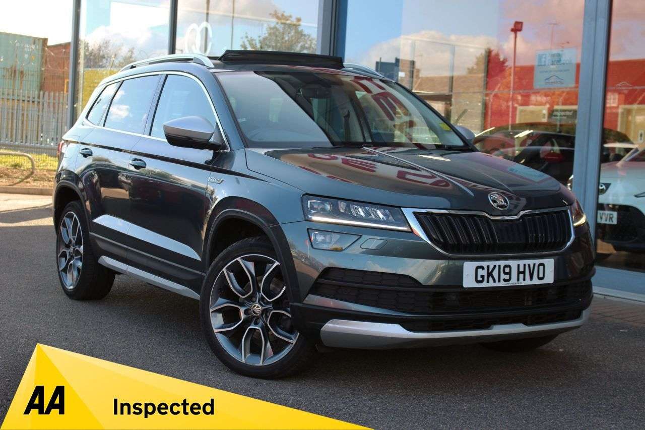 A 2019 SKODA KAROQ 2.0 TDI Scout SUV 5dr Diesel Manual 4WD Euro 6 (s/s) (150 ps) 360 CAM, CARP A 2019 SKODA KAROQ 2.0 TDI Scout SUV 5dr Diesel Manual 4WD Euro 6 (s/s) (150 ps) 360 CAM, CARP