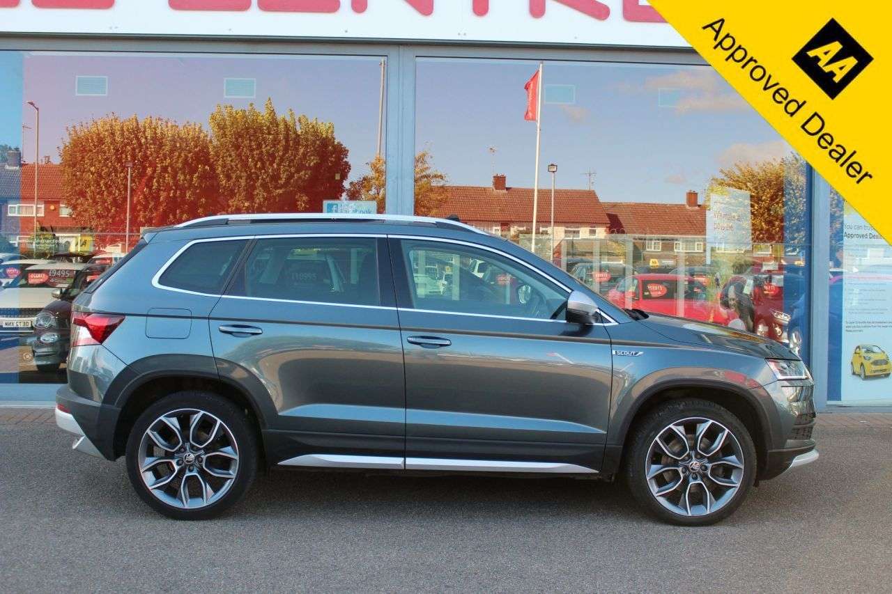 A 2019 SKODA KAROQ 2.0 TDI Scout SUV 5dr Diesel Manual 4WD Euro 6 (s/s) (150 ps) 360 CAM, CARP A 2019 SKODA KAROQ 2.0 TDI Scout SUV 5dr Diesel Manual 4WD Euro 6 (s/s) (150 ps) 360 CAM, CARP