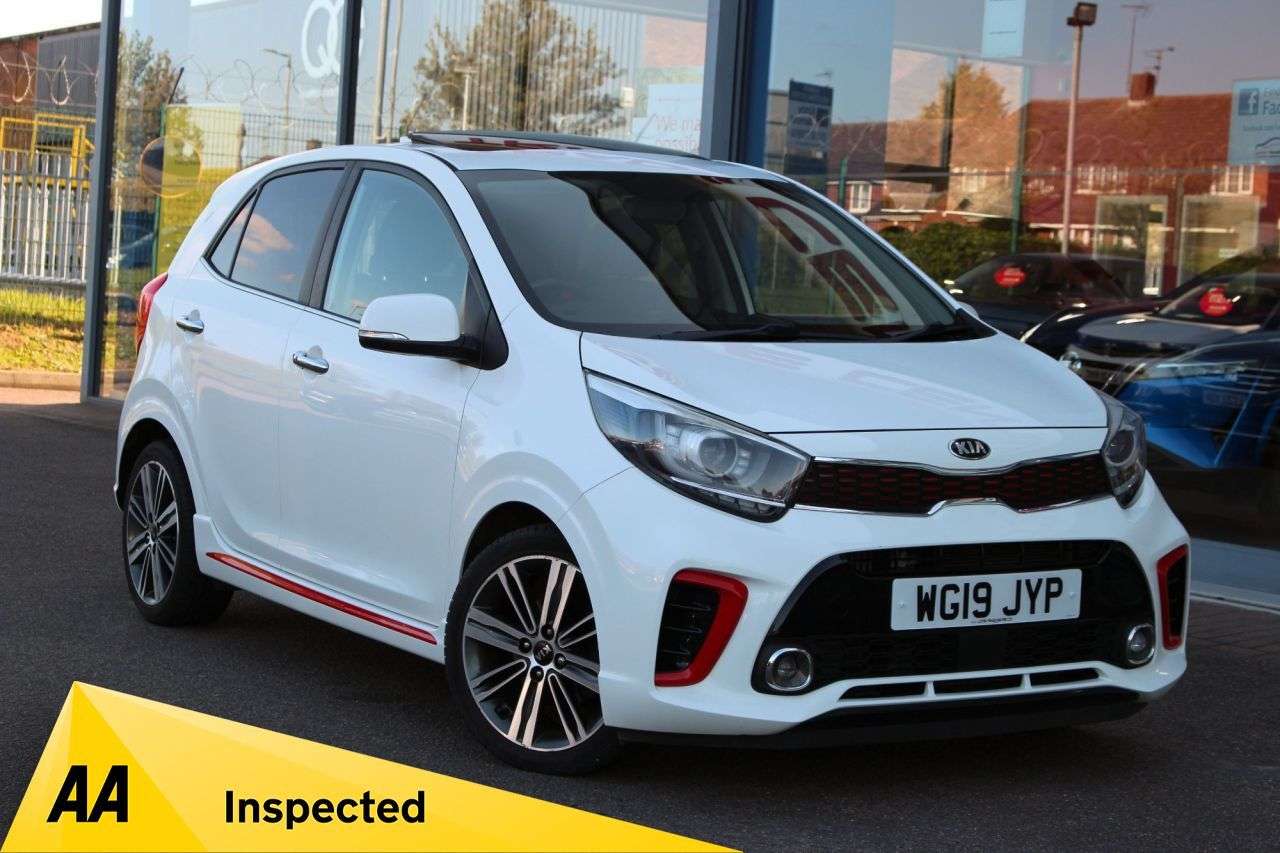 A 2019 KIA PICANTO 1.0 T-GDi GT-Line S Hatchback 5dr Petrol Manual Euro 6 (99 bhp) R/CAM, DAB, A 2019 KIA PICANTO 1.0 T-GDi GT-Line S Hatchback 5dr Petrol Manual Euro 6 (99 bhp) R/CAM, DAB,