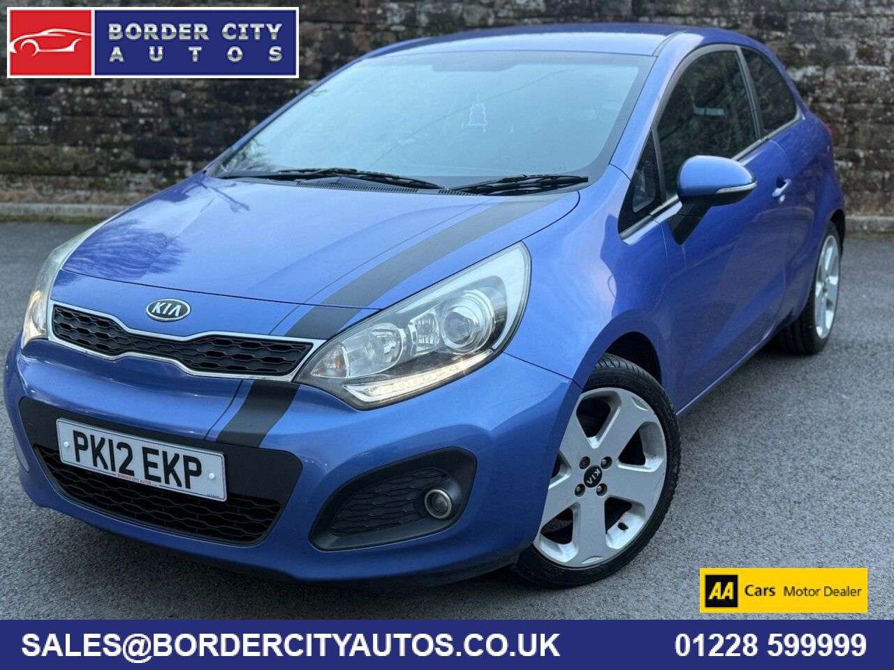 A 2012 KIA RIO 1.4 3 Hatchback 3dr Petrol Manual Euro 5 (107 bhp) 1.4 PETROL, PRESENTED IN A 2012 KIA RIO 1.4 3 Hatchback 3dr Petrol Manual Euro 5 (107 bhp) 1.4 PETROL, PRESENTED IN