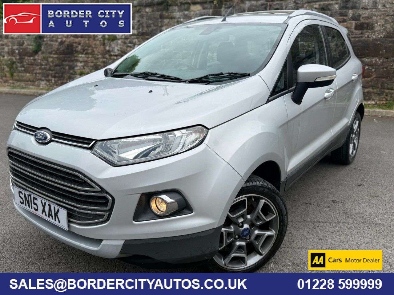 A 2015 FORD ECOSPORT 1.0T EcoBoost Titanium SUV 5dr Petrol Manual 2WD Euro 5 (s/s) (125 ps) A 2015 FORD ECOSPORT 1.0T EcoBoost Titanium SUV 5dr Petrol Manual 2WD Euro 5 (s/s) (125 ps)