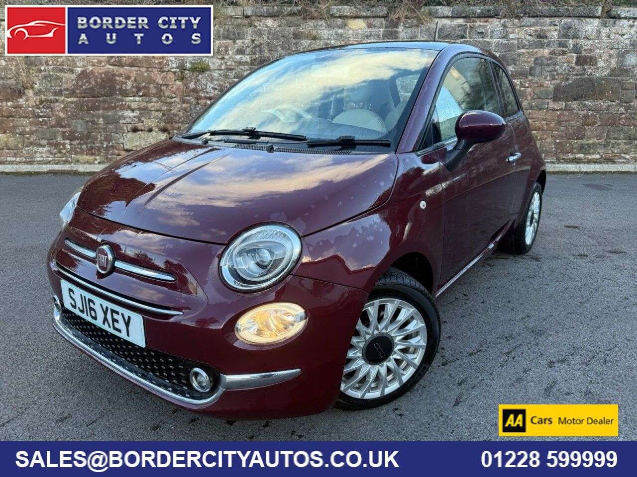 A 2016 FIAT 500 1.2 Lounge Hatchback 3dr Petrol Manual Euro 6 (s/s) (69 bhp) A 2016 FIAT 500 1.2 Lounge Hatchback 3dr Petrol Manual Euro 6 (s/s) (69 bhp)