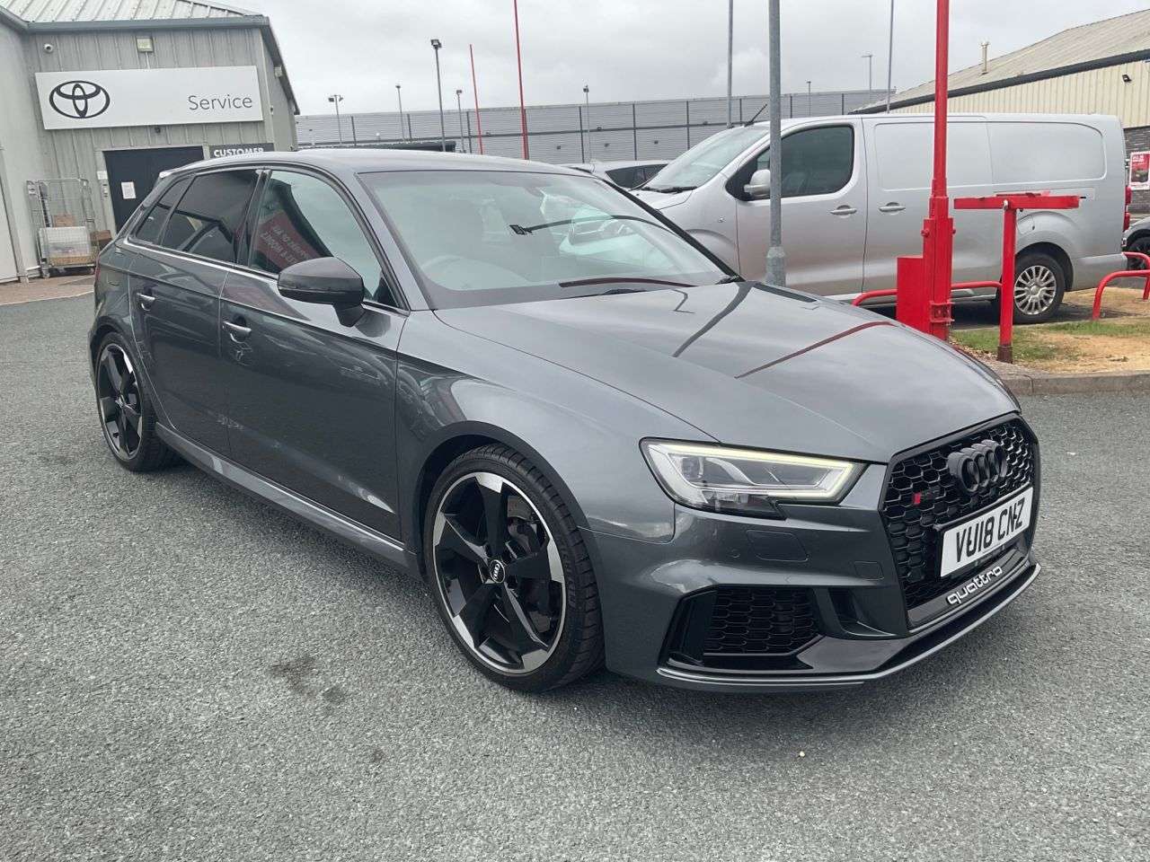 A 2018 AUDI RS3 2.5 TFSI Sportback 5dr Petrol S Tronic quattro Euro 6 (s/s) (400 ps) A 2018 AUDI RS3 2.5 TFSI Sportback 5dr Petrol S Tronic quattro Euro 6 (s/s) (400 ps)