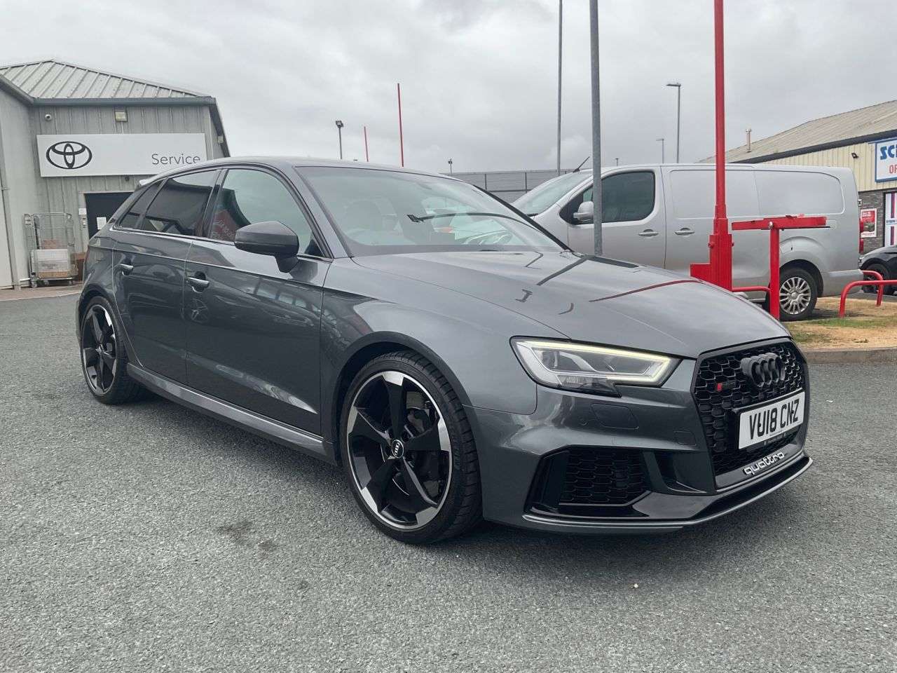 A 2018 AUDI RS3 2.5 TFSI Sportback 5dr Petrol S Tronic quattro Euro 6 (s/s) (400 ps) A 2018 AUDI RS3 2.5 TFSI Sportback 5dr Petrol S Tronic quattro Euro 6 (s/s) (400 ps)