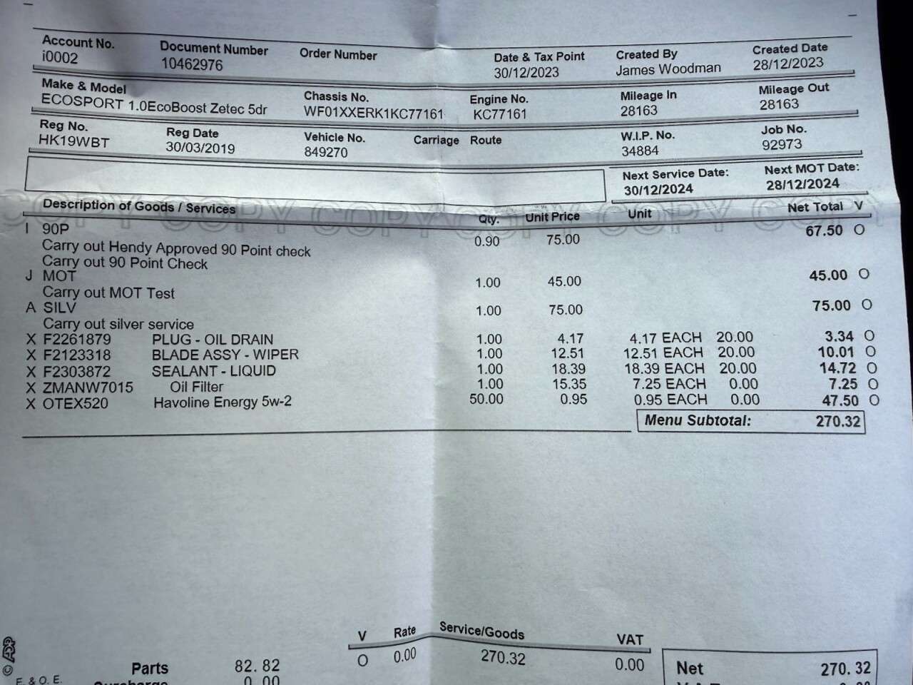 2019 FORD ECOSPORT 2019 FORD ECOSPORT