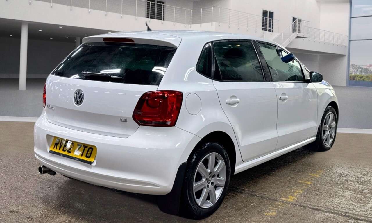A 2012 VOLKSWAGEN POLO 1.4 Match Hatchback 5dr Petrol Manual Euro 5 (85 ps) 12 Months MOT + 6 Mont A 2012 VOLKSWAGEN POLO 1.4 Match Hatchback 5dr Petrol Manual Euro 5 (85 ps) 12 Months MOT + 6 Mont
