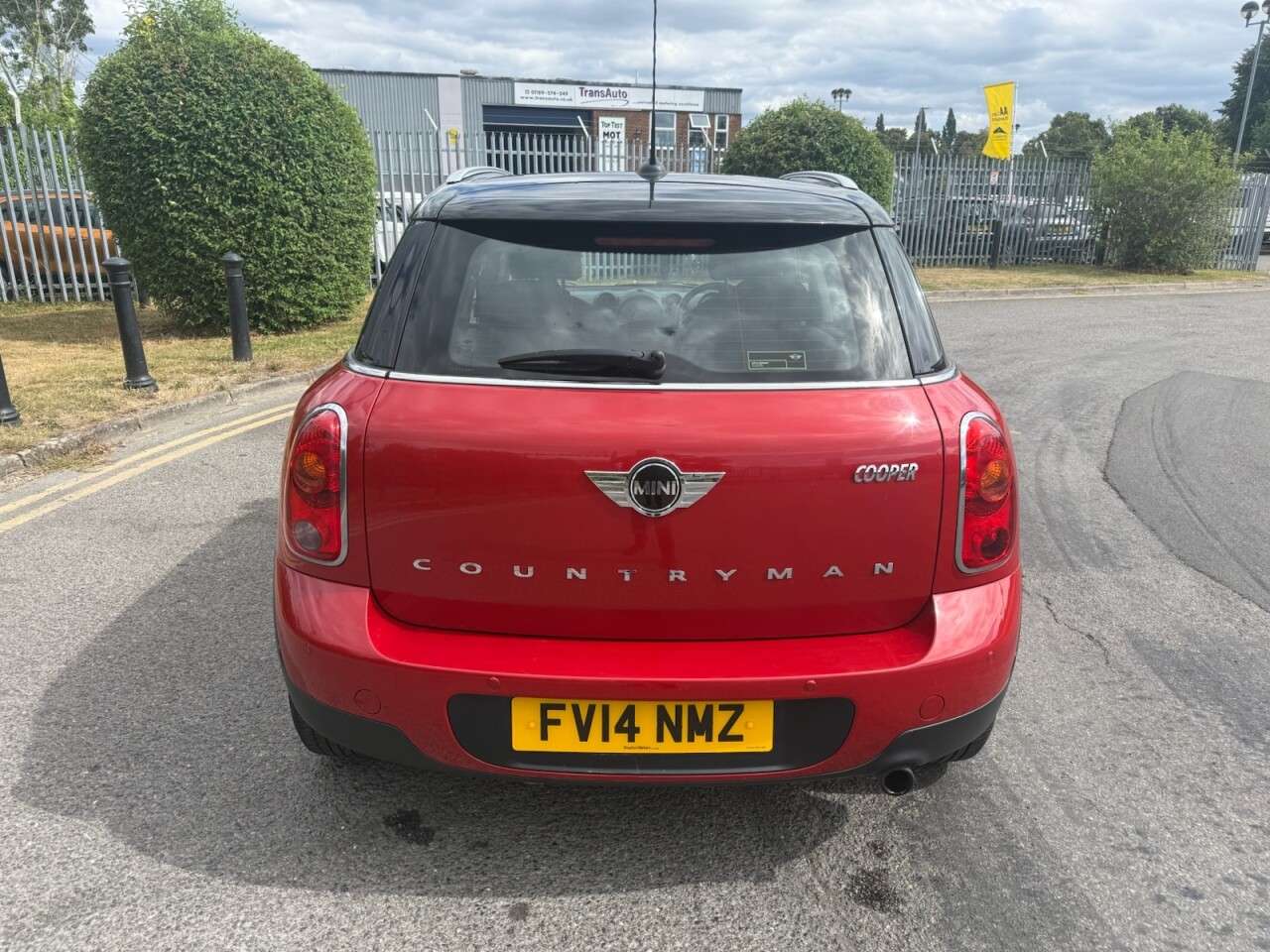 A 2014 MINI COUNTRYMAN 1.6 Cooper SUV 5dr Petrol Auto Euro 6 (122 ps) 12 Months MOT + 6 Months War A 2014 MINI COUNTRYMAN 1.6 Cooper SUV 5dr Petrol Auto Euro 6 (122 ps) 12 Months MOT + 6 Months War