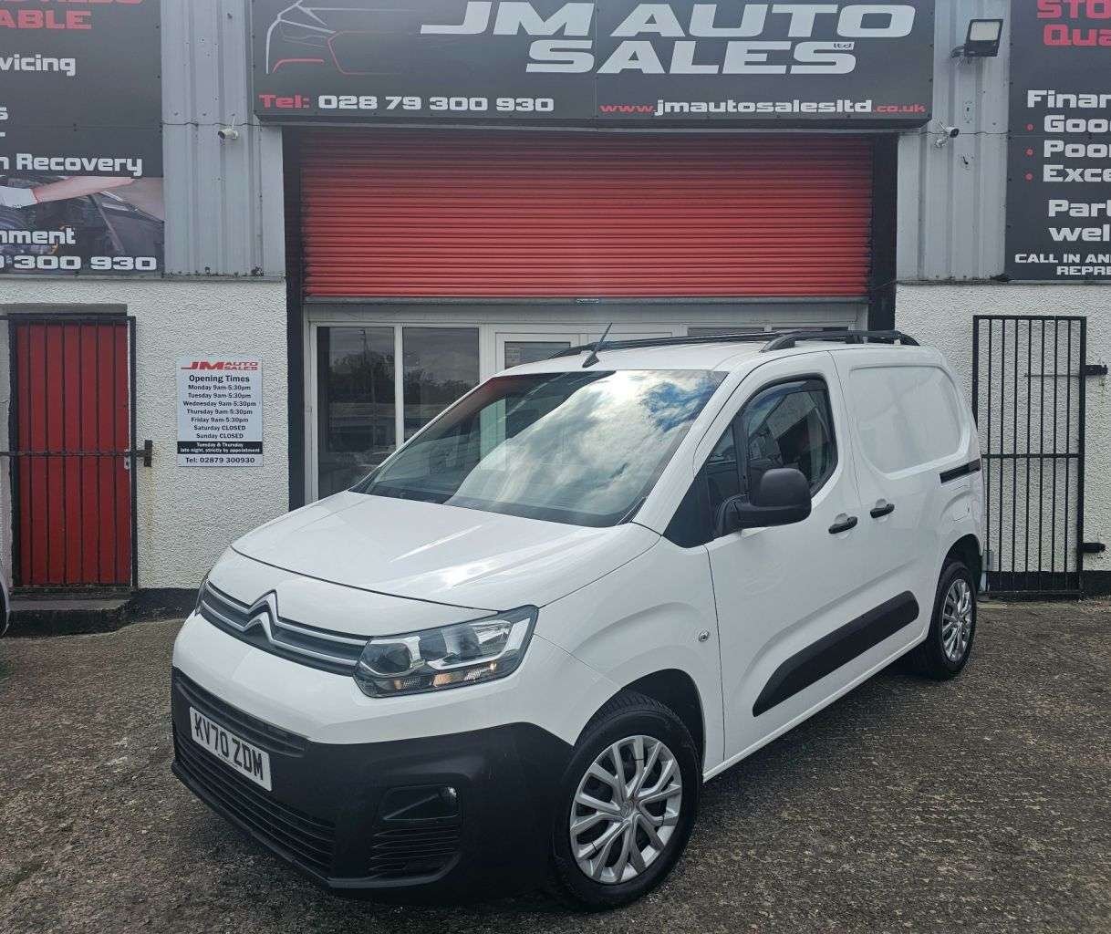 A 2020 CITROEN BERLINGO 1.5 BlueHDi *** NO VAT *** 1000 Enterprise M Panel Van 5dr Diesel Manual SW A 2020 CITROEN BERLINGO 1.5 BlueHDi *** NO VAT *** 1000 Enterprise M Panel Van 5dr Diesel Manual SW