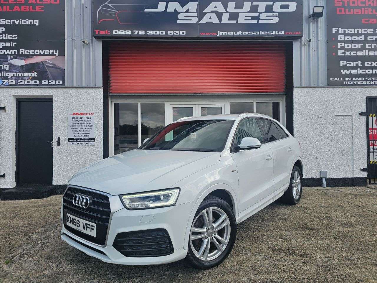 A 2016 AUDI Q3 2.0 TDI S line SUV 5dr Diesel Manual Euro 6 (s/s) (Nav) (150 ps) A 2016 AUDI Q3 2.0 TDI S line SUV 5dr Diesel Manual Euro 6 (s/s) (Nav) (150 ps)