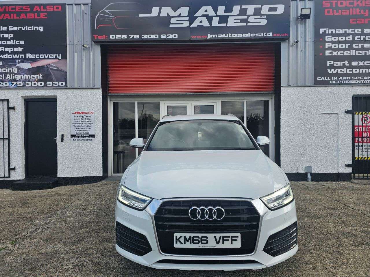 A 2016 AUDI Q3 2.0 TDI S line SUV 5dr Diesel Manual Euro 6 (s/s) (Nav) (150 ps) A 2016 AUDI Q3 2.0 TDI S line SUV 5dr Diesel Manual Euro 6 (s/s) (Nav) (150 ps)