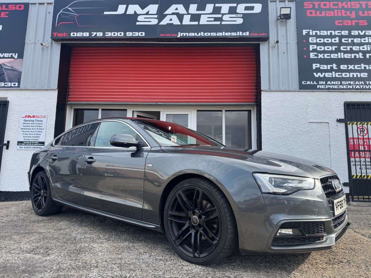 A 2016 AUDI A5 2.0 TDI S line Sportback 5dr Diesel Manual Euro 6 (s/s) (190 ps) A 2016 AUDI A5 2.0 TDI S line Sportback 5dr Diesel Manual Euro 6 (s/s) (190 ps)